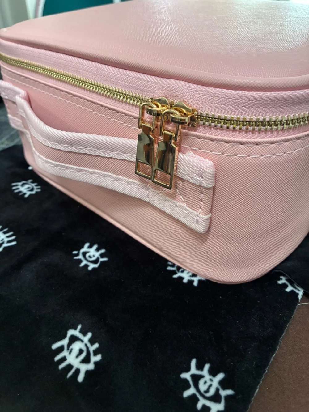 Pink Travel Makeup & Skincare Organizer Case